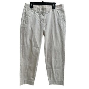 J. Crew Cream Colored Stretch Pants, size‎ 4